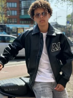 Amicci - Guiseppe Varsity Jacket - Zwart
