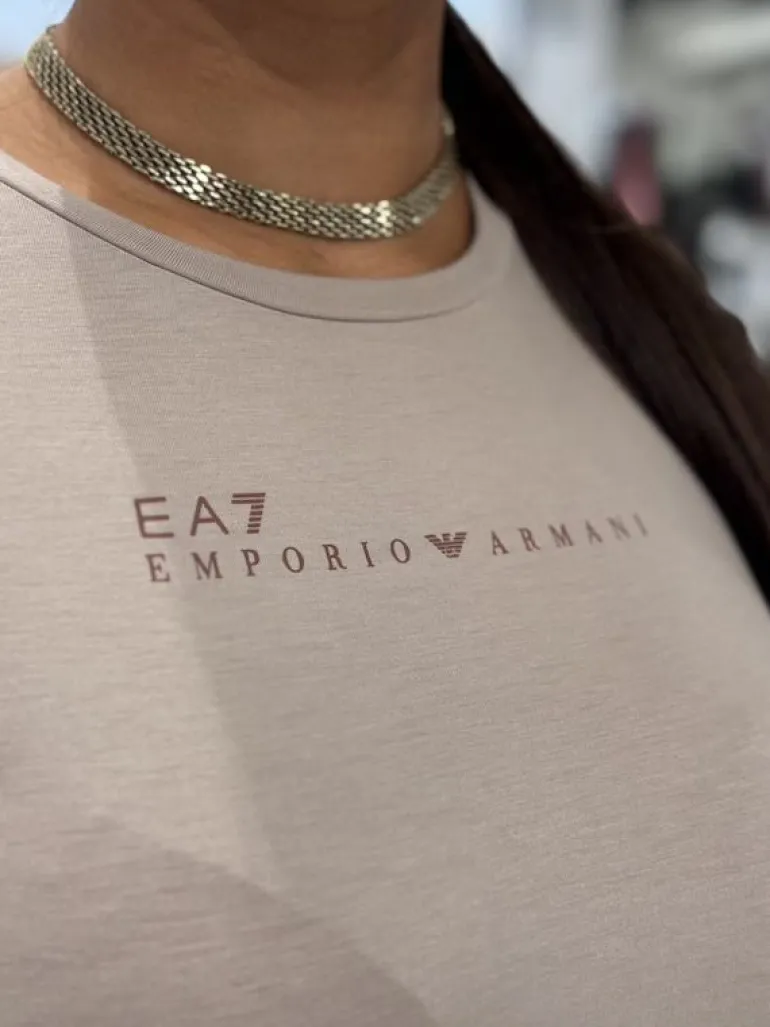 Armani EA7 - T-shirt - Beige