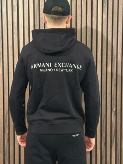 Armani Exchange - Man Jersey Sweatshirt - Zwart