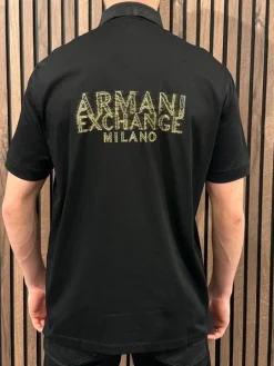 Armani Exchange - Man Jersey Polo Shirt - Zwart