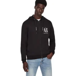 Armani Exchange - Man Jersey Sweatshirt - Zwart