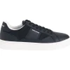 Armani Exchange - Man Leather Sneakers - Zwart