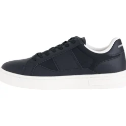 Armani Exchange - Man Leather Sneakers - Zwart