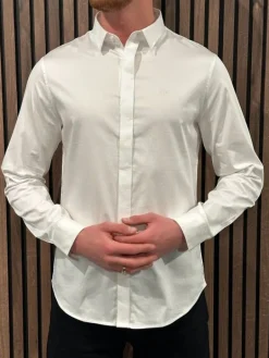 Armani Exchange - Man Woven Shirt - Wit