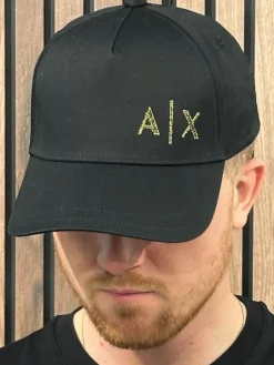 Armani Exchange - Man Woven Baseball Hat - Zwart