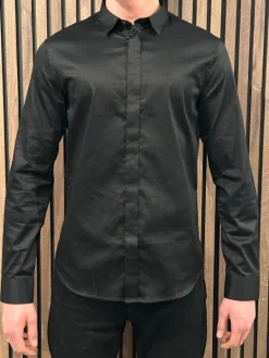Armani Exchange - Man Woven Shirt - Zwart