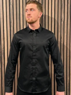 Armani Exchange - Man Woven Shirt - Zwart