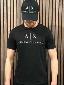 Armani Exchange - Man Woven Baseball Hat - Zwart