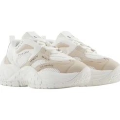Armani Exchange - Women Woven Sneaker - Wit