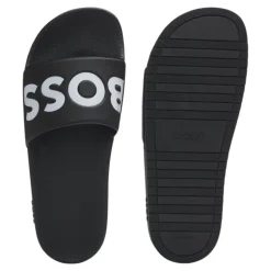 Boss - Aryeh_Slid Slippers - Zwart
