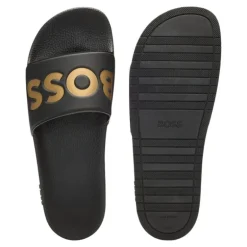 Boss - Aryeh_Slid Slippers - Zwart