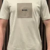 Boss - Tee Logo Rib - Beige