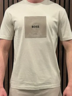 Boss - Tee Logo Rib - Beige