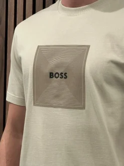 Boss - Tee Logo Rib - Beige