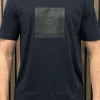 Boss - Tee Logo Rib - Blauw