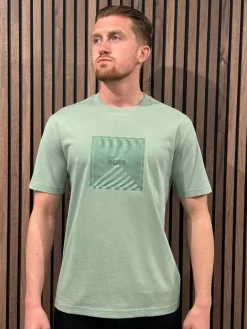Boss - Tee Logo Rib - Groen