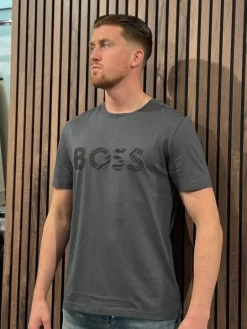 Boss - Tee Tape Logo - Grijs