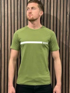 Boss - T-shirt RN Slim Fit - Groen