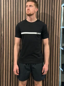 Boss - T-shirt RN Slim Fit - Zwart