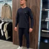 Boss - Waffle Lounge Set (2 losse items!) - Blauw