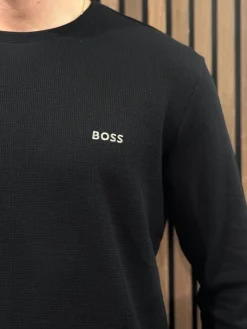 Boss - Waffle Lounge Set (2 losse items!) - Zwart