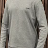 Boss - Waffle LS-Shirt - Grijs