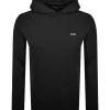 Boss - Waffle LS-Shirt H - Zwart
