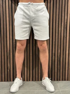 Boss - Waffle Shorts - Wit