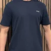 Boss - Waffle T-Shirt - Blauw