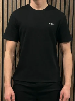 Boss - Waffle T-Shirt - Zwart