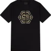 Cruyff Classics - C-Lion Geo Tee - Zwart