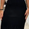 Guess - Alice Rhinestones Skirt - Zwart