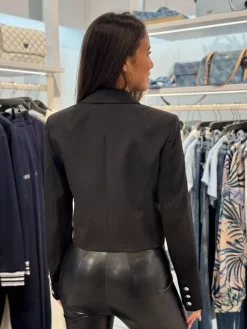 Guess - Andree Crop Blazer - Zwart