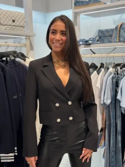 Guess - Andree Crop Blazer - Zwart