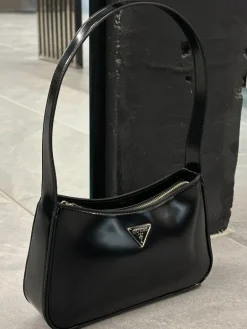 Guess - Arnela Top Zip Shoulder Bag - Zwart