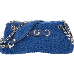 Guess - Aslia Cnvtbl Top Zip Bag - Blauw