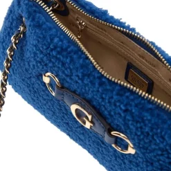 Guess - Aslia Cnvtbl Top Zip Bag - Blauw