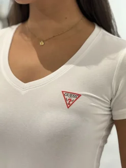 Guess - Basic V-neck - Wit