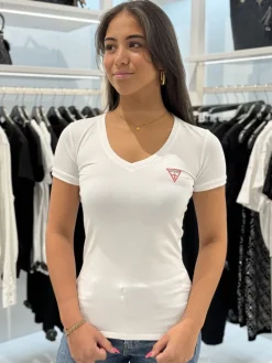 Guess - Basic V-neck - Wit