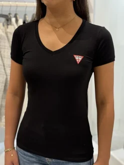 Guess - Basic V-neck - Zwart