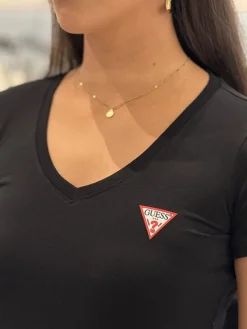 Guess - Basic V-neck - Zwart