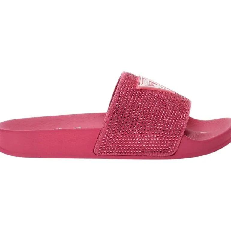 Guess - Beach Slippers Strass - Roze