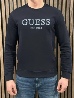 Guess - Beau Cn Sweatshirt - Blauw