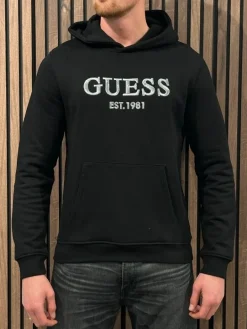 Guess - Beau Hoodie Sweatshirt - Zwart