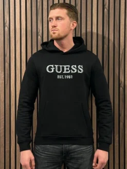 Guess - Beau Hoodie Sweatshirt - Zwart