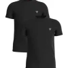 Guess - Caleb Hero Cnk S/S 2Pack - Zwart