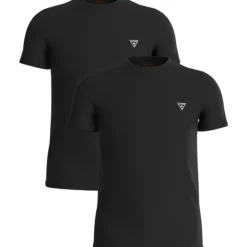 Guess - Caleb Hero Cnk S/S 2Pack - Zwart