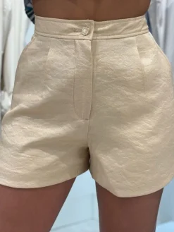 Guess - Camille Tailor Pleat Shorts - Beige