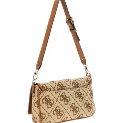 Guess - Circe Flap Shoulder Bag - Beige