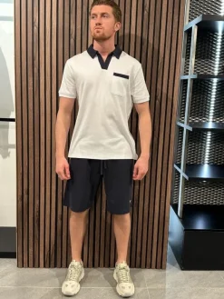 Guess - Color Block Ss Polo - Wit